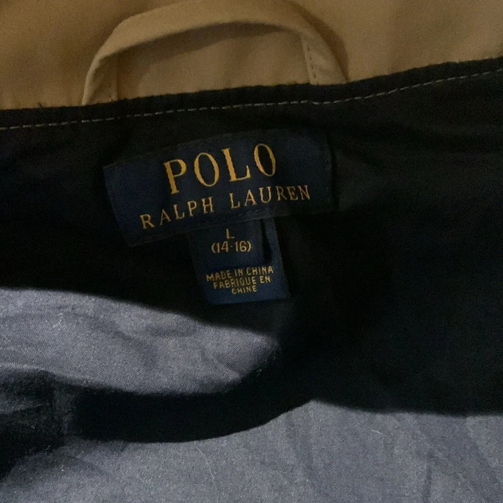 BNWT POLO RALPH LAUREN UNISEX KHAKI 100% COTTON HOOD JACKET SZ L (14-16)
